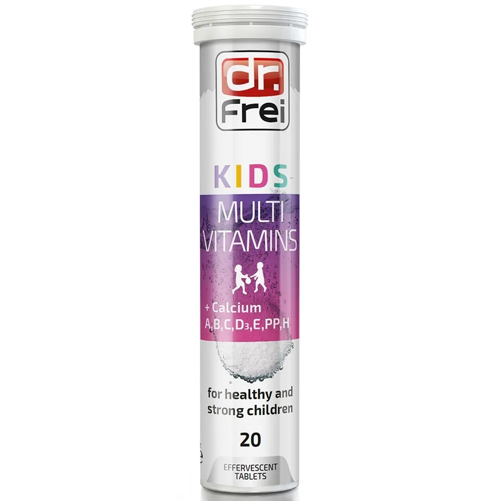Hình ảnh Viên sủi Kids Multivitamins + Calcium Dr. Frei bổ sung viatmin và khoáng chất cho cơ thể (20 viên) 