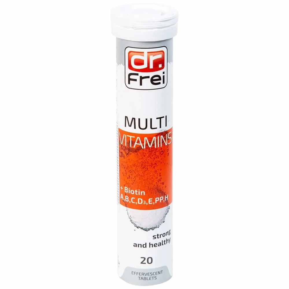 Hình ảnh Viên sủi Multivitamins + Biotin Dr. Frei bổ sung vitamin cho cơ thể (20 viên) 