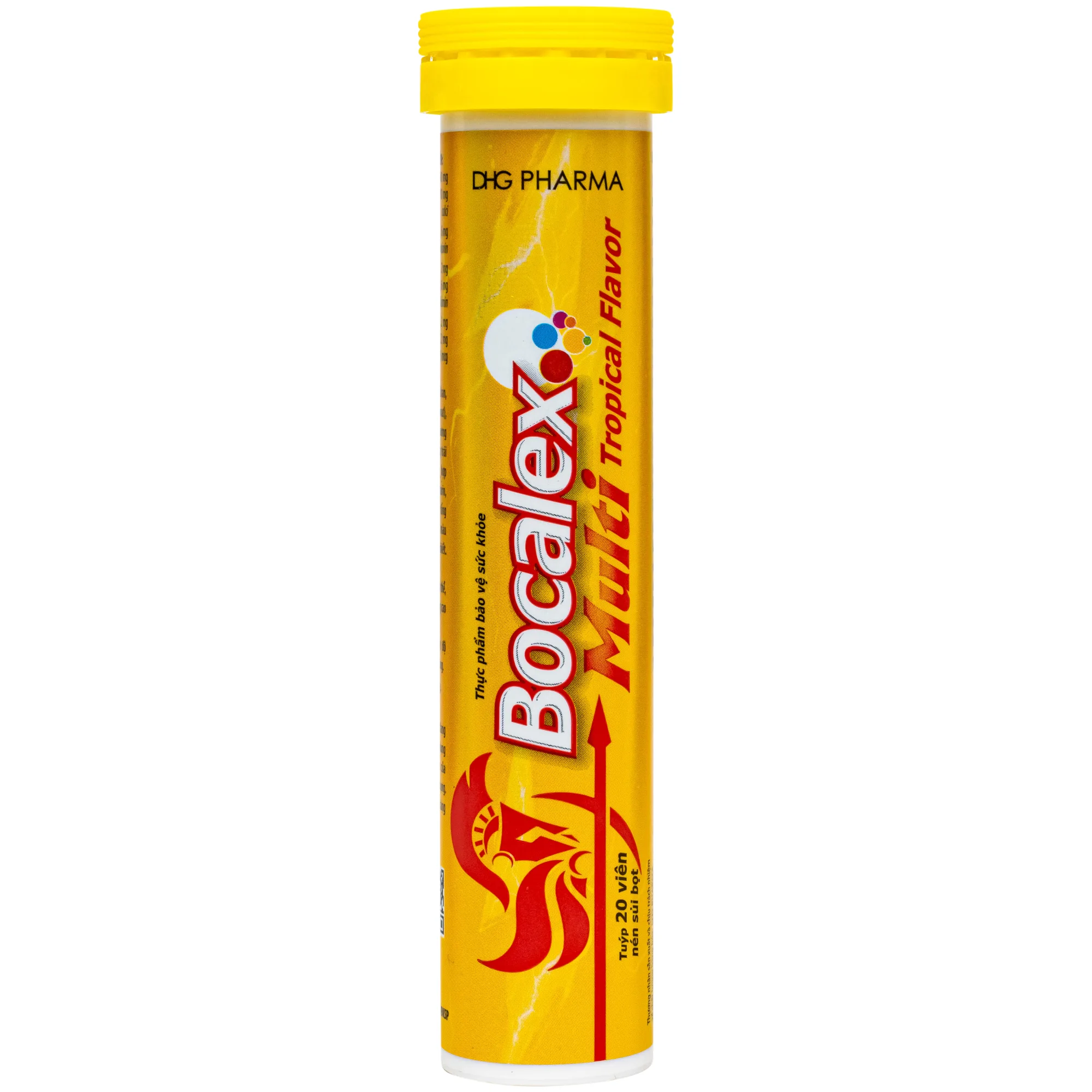 Hình ảnh Viên sủi giúp nâng cao sức đề kháng Bocalex Multi Tropical Flavor DHG Pharma (20 viên)