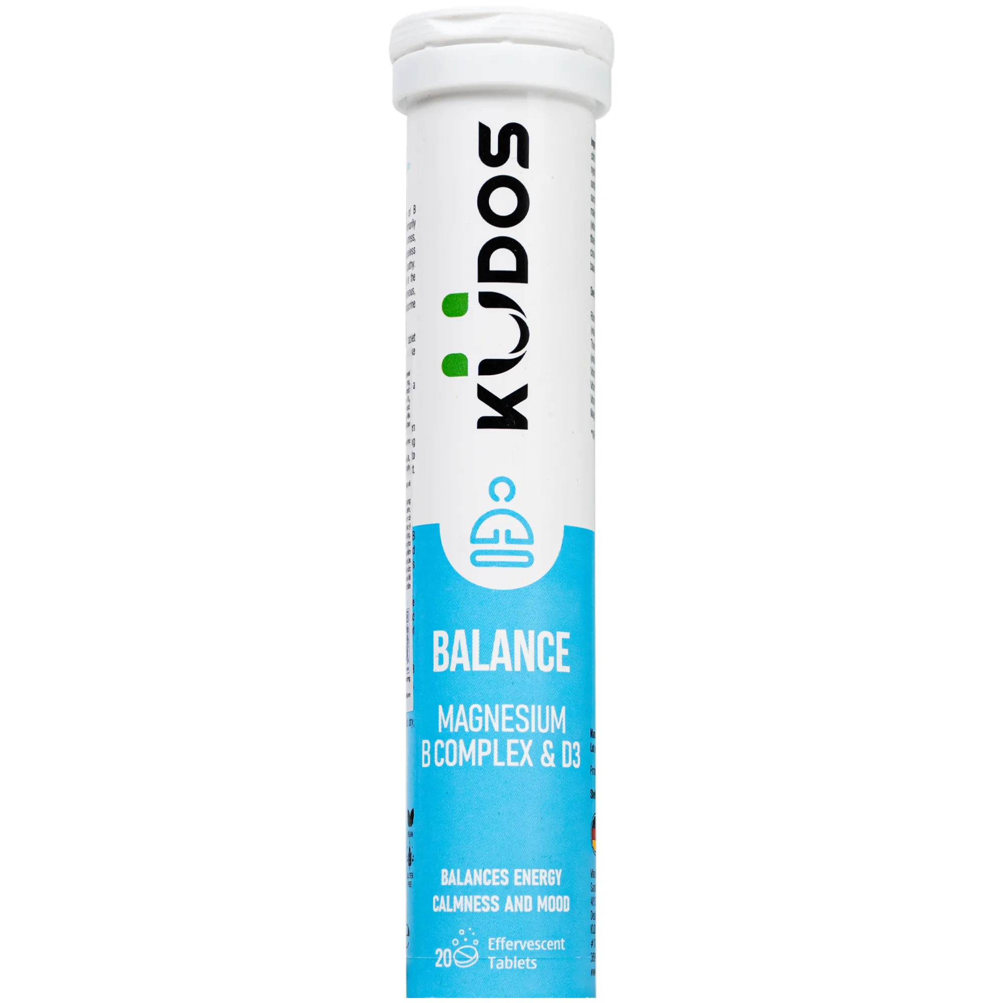 Hình ảnh Viên Sủi Kudos Balance Magnesium B Complex & D3 (20 viên)