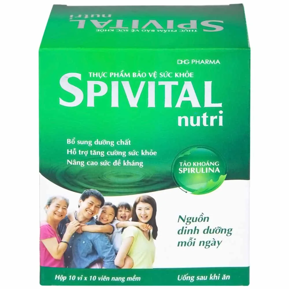 Hình ảnh Viên uống Spivital Nutri DHG bổ sung dưỡng chất, tăng cường sức khỏe (10 vỉ x 10 viên)