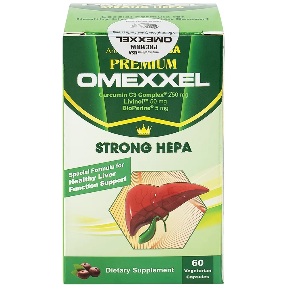 Hình ảnh Viên uống Premium Omexxel Strong Hepa hỗ trợ bảo vệ gan (60 viên)
