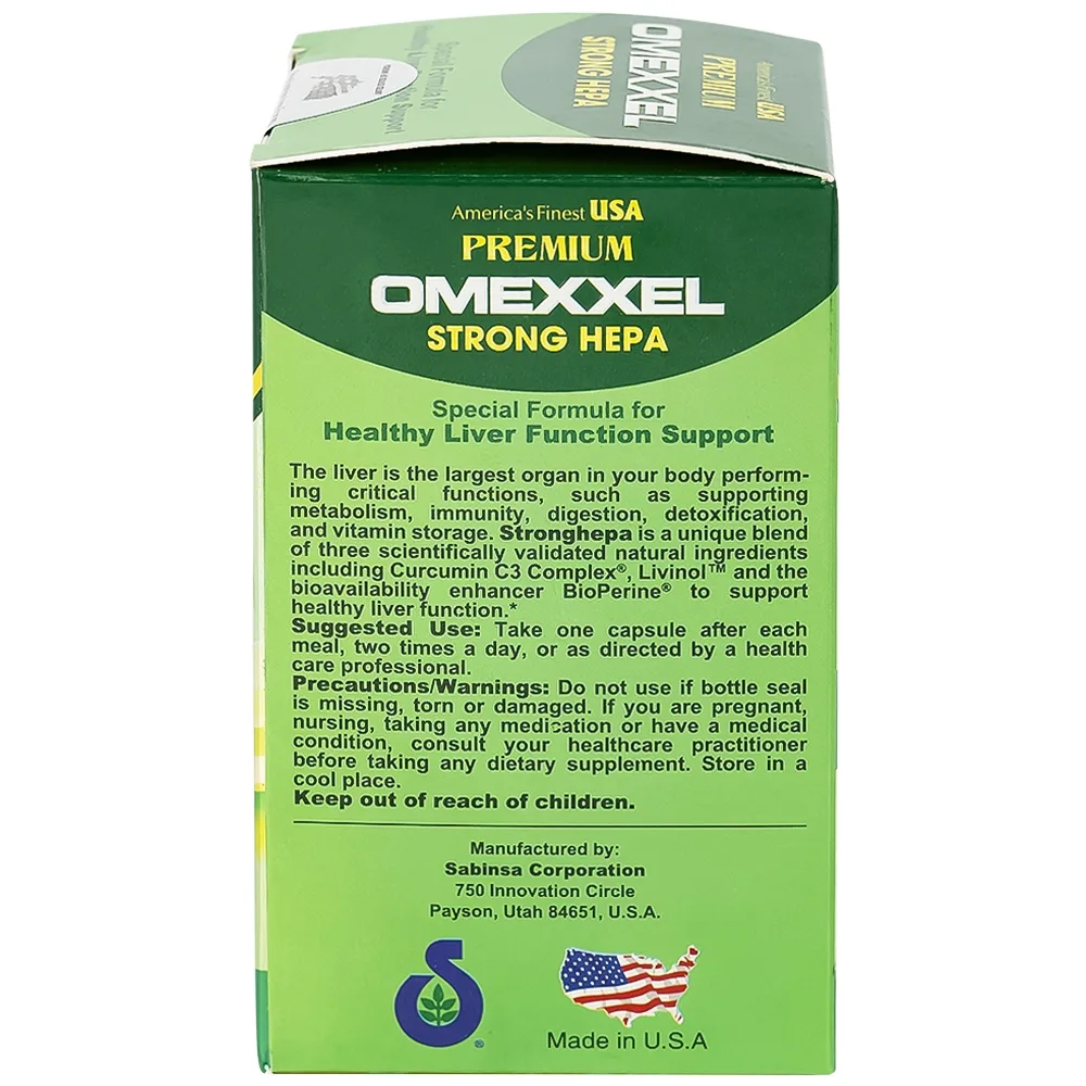 Hình ảnh Viên uống Premium Omexxel Strong Hepa hỗ trợ bảo vệ gan (60 viên)