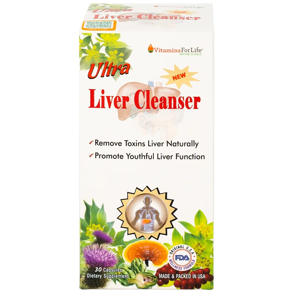 Hình ảnh Viên uống Ultra Liver Cleanser Vitamins For Life hỗ trợ giải độc gan, giúp bảo vệ gan (30 viên)