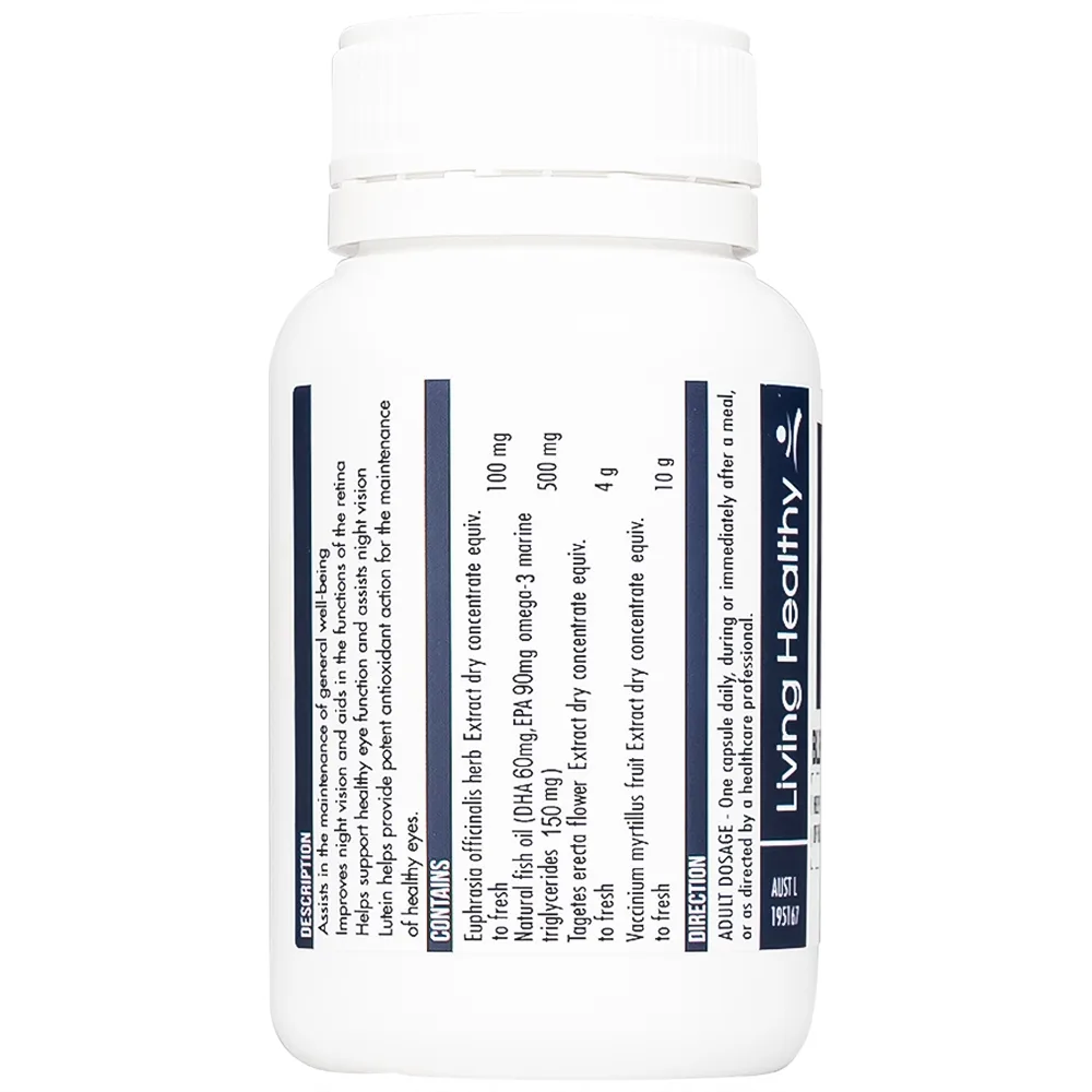 Hình ảnh Viên uống Bilberry 10g Plus Soft Gel Capsules hỗ trợ tăng cường thị lực, chống oxy hóa (60 viên)
