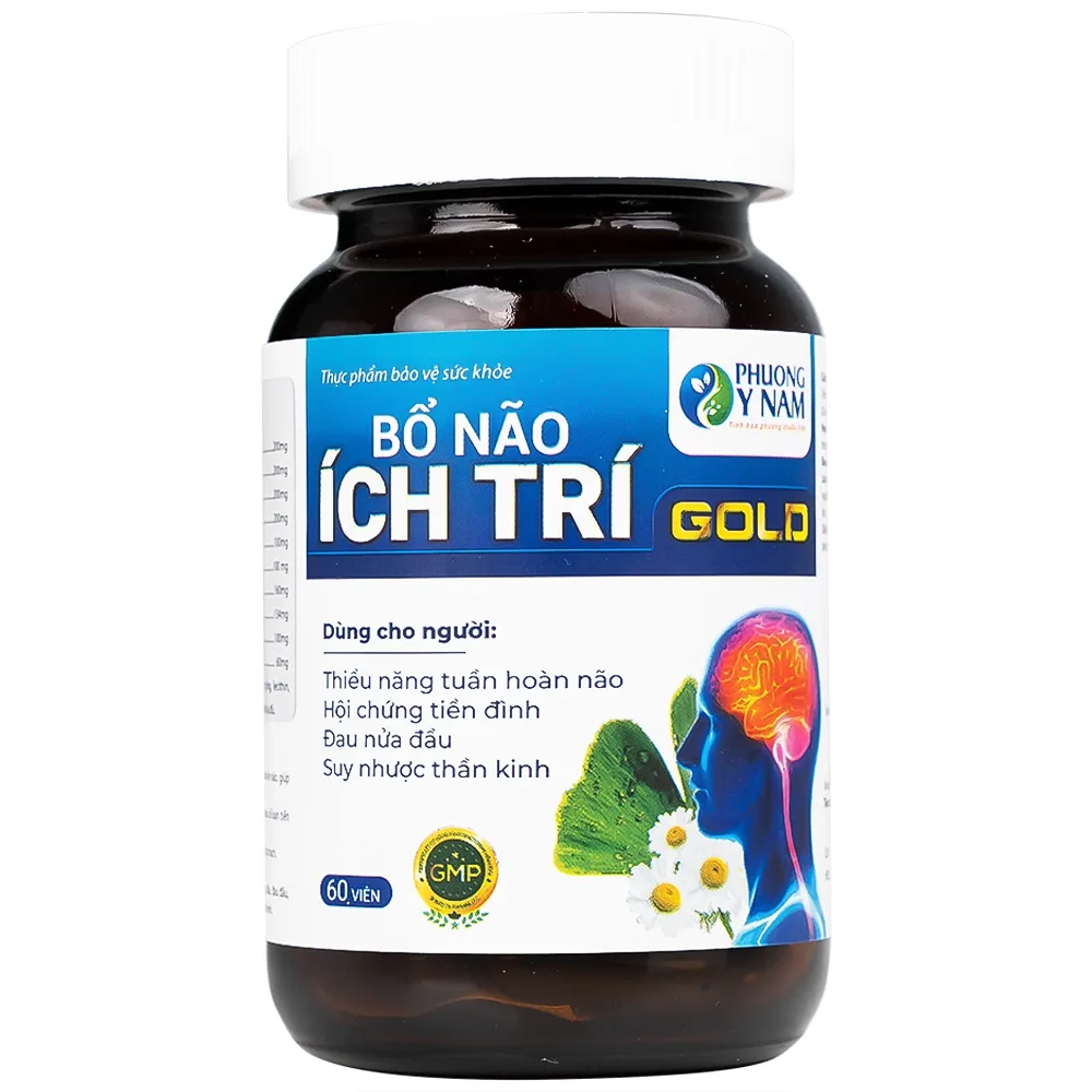 Hình ảnh Bổ Não Ích Trí Gold Tất Thành tăng cường tuần hoàn não (60 viên)