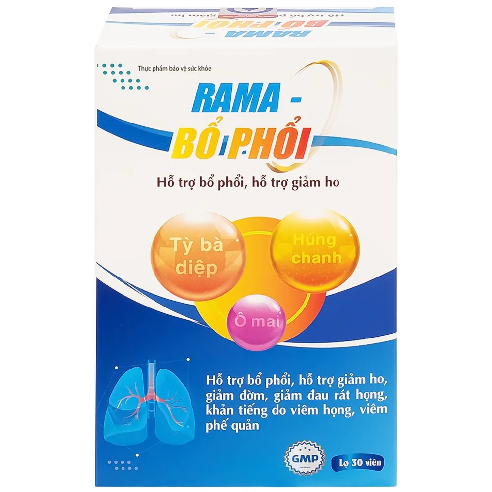 Hình ảnh Viên uống Rama Bổ Phổi hỗ trợ bổ phổi, giảm ho (30 viên)