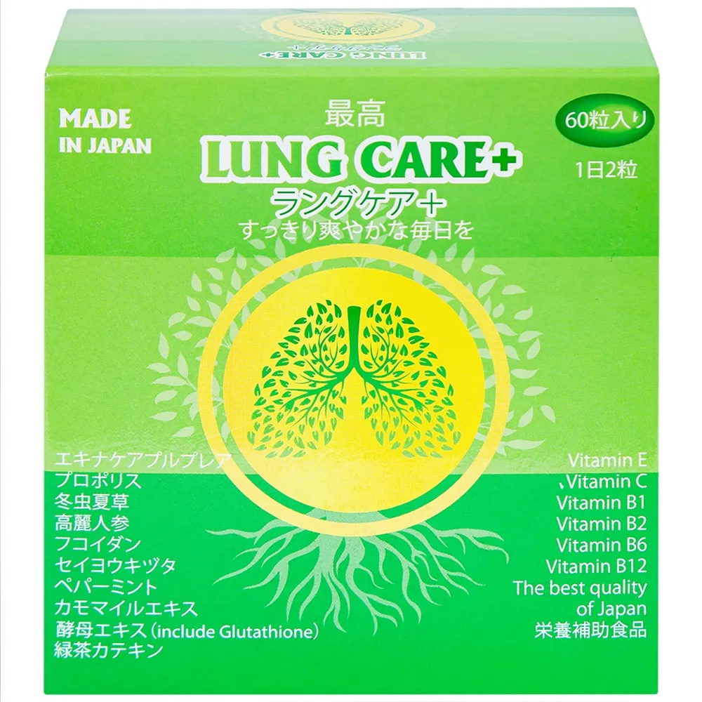 Hình ảnh Viên uống Lung Care+ Jpanwell hỗ trợ hệ hô hấp, giúp phổi khỏe mạnh (60 viên)