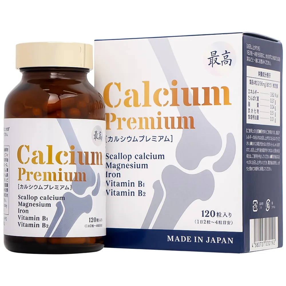 Hình ảnh Thực phẩm bảo vệ sức khỏe Calcium Premium JpanWell bổ sung canxi, giảm nguy cơ loãng xương (120 viên)