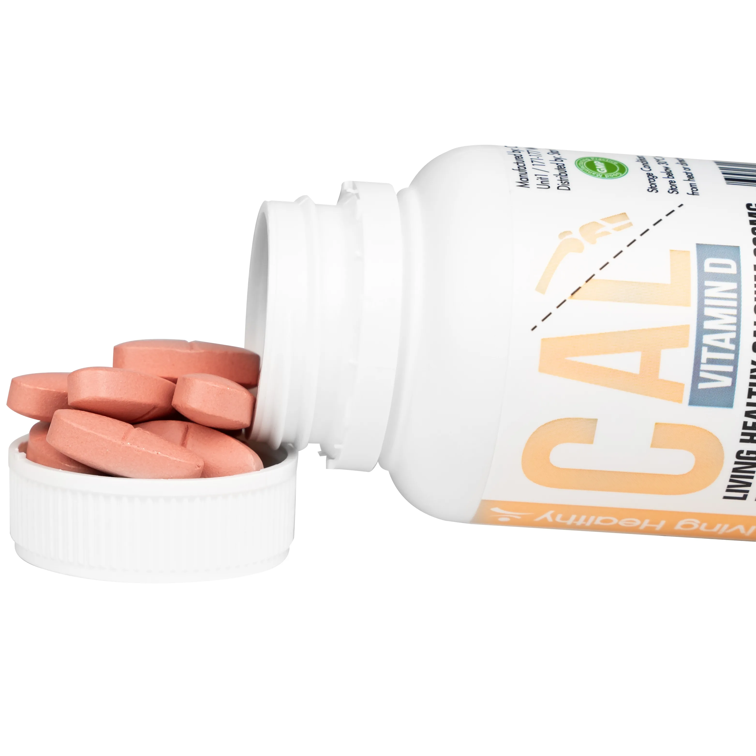 Hình ảnh Viên uống Living Healthy Calcium 600mg Plus Vitamin D 500IU hỗ trợ phát triển xương, răng (60 viên)