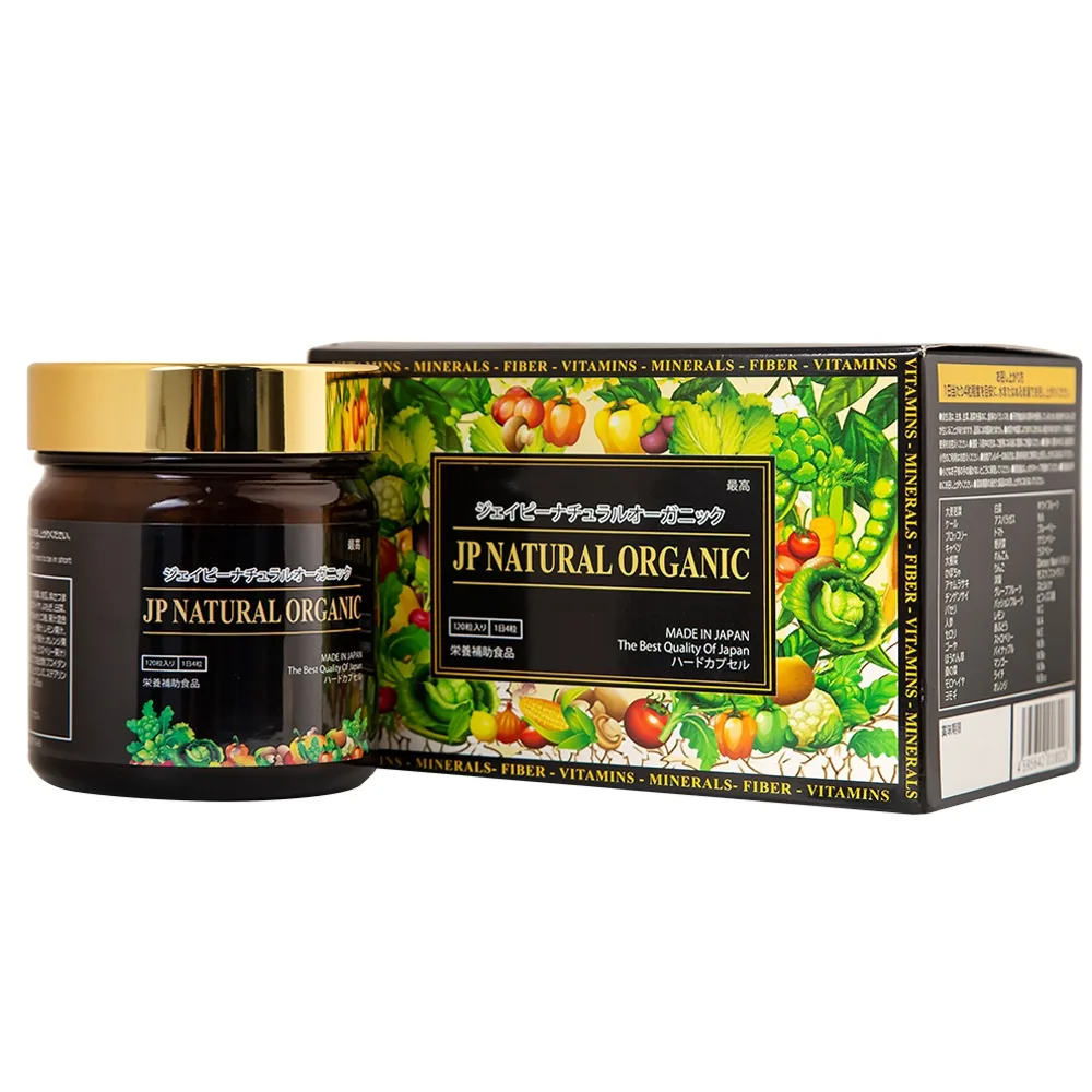 Hình ảnh Thực phẩm bảo vệ sức khỏe JP Natural Organic Jpanwell bổ sung chất xơ, chống táo bón và tăng đề kháng (120 viên) 