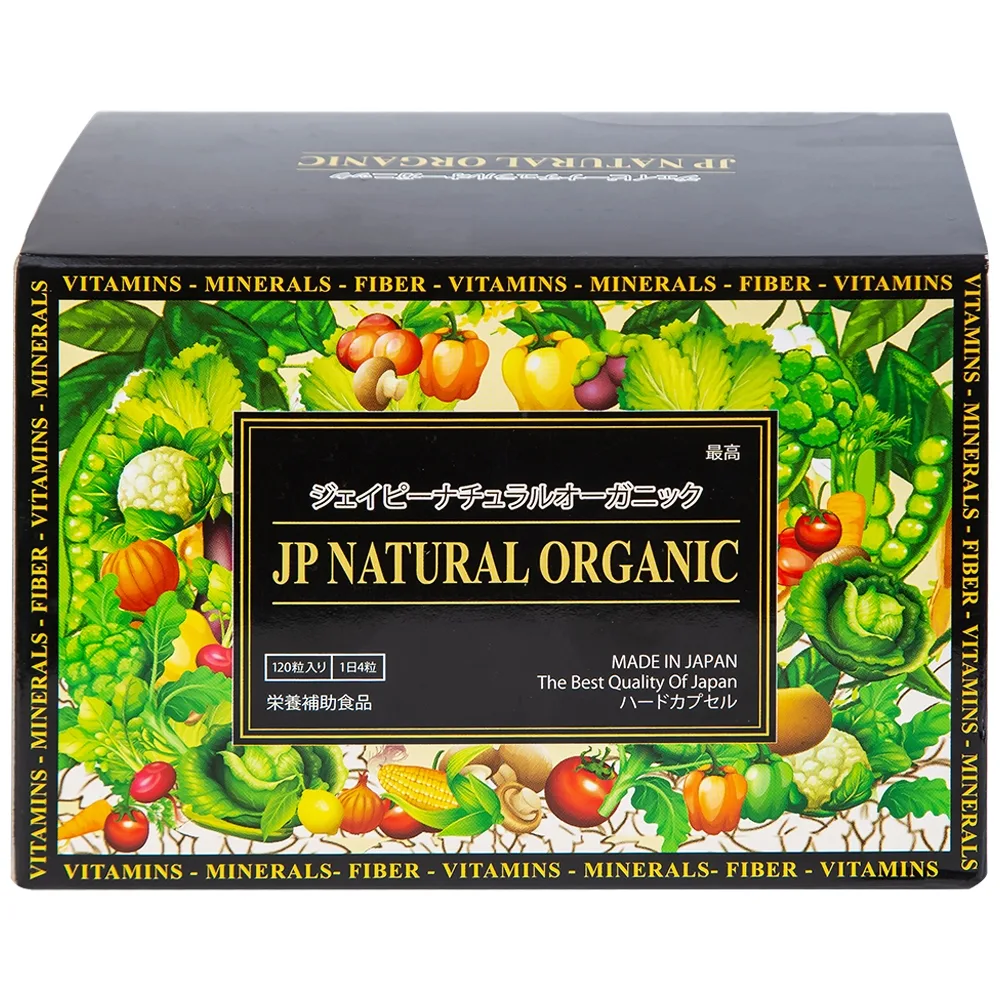 Hình ảnh Thực phẩm bảo vệ sức khỏe JP Natural Organic Jpanwell bổ sung chất xơ, chống táo bón và tăng đề kháng (120 viên) 
