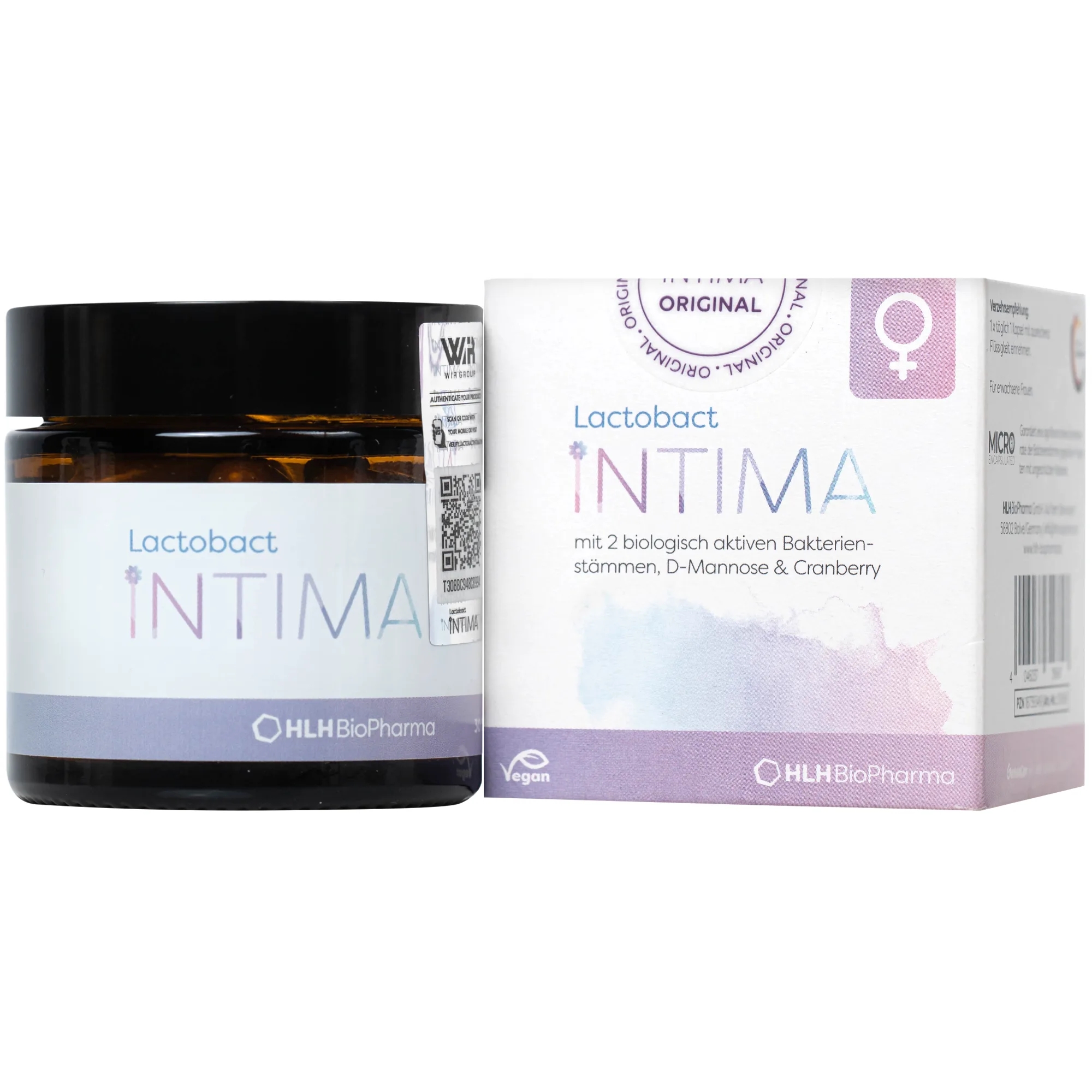 Hình ảnh Viên uống bổ sung lợi khuẩn, D-mannose, việt quất cho phụ nữ Lactobact Intima (30 viên)