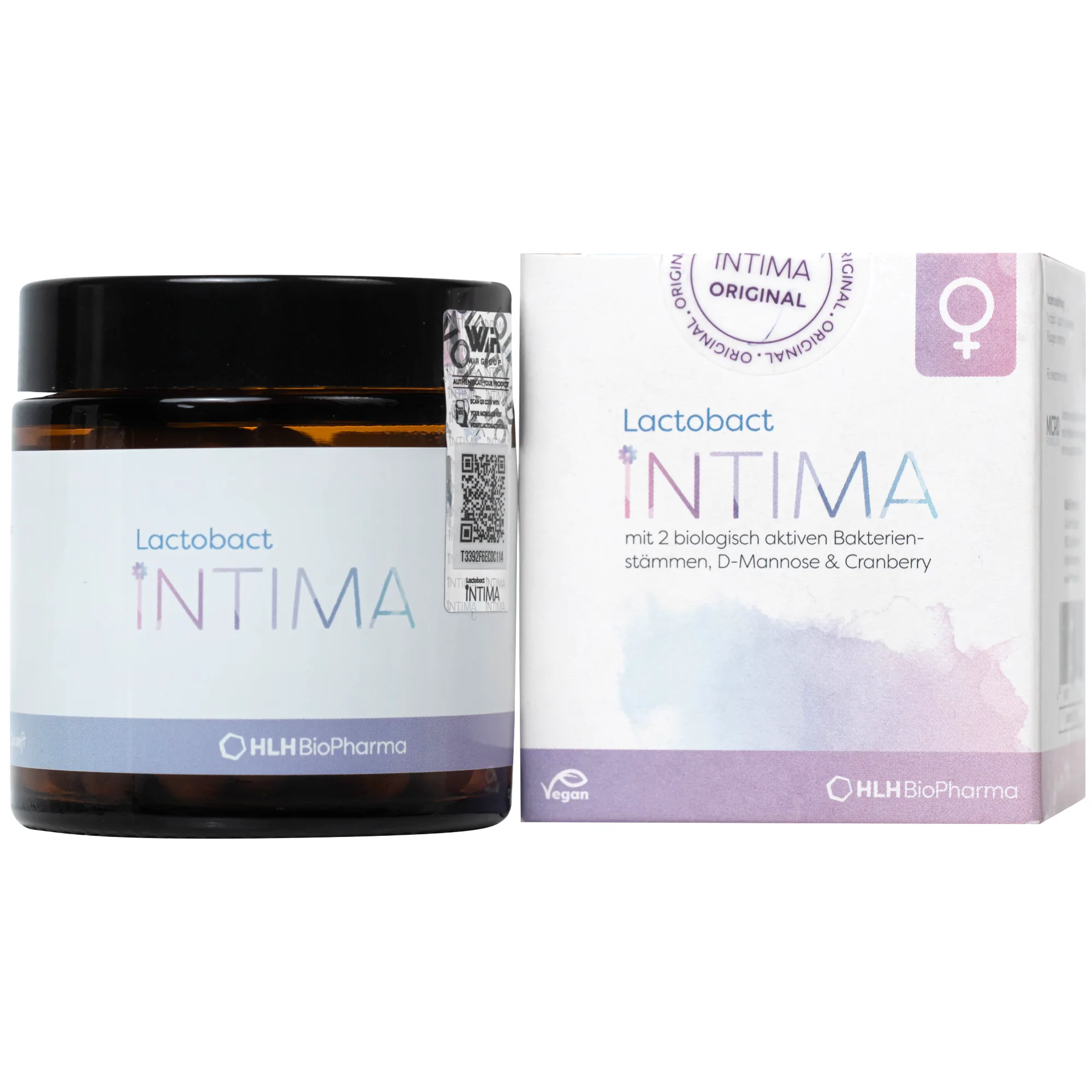 Hình ảnh Viên uống bổ sung lợi khuẩn, D-mannose, việt quất cho phụ nữ Lactobact Intima (60 viên)