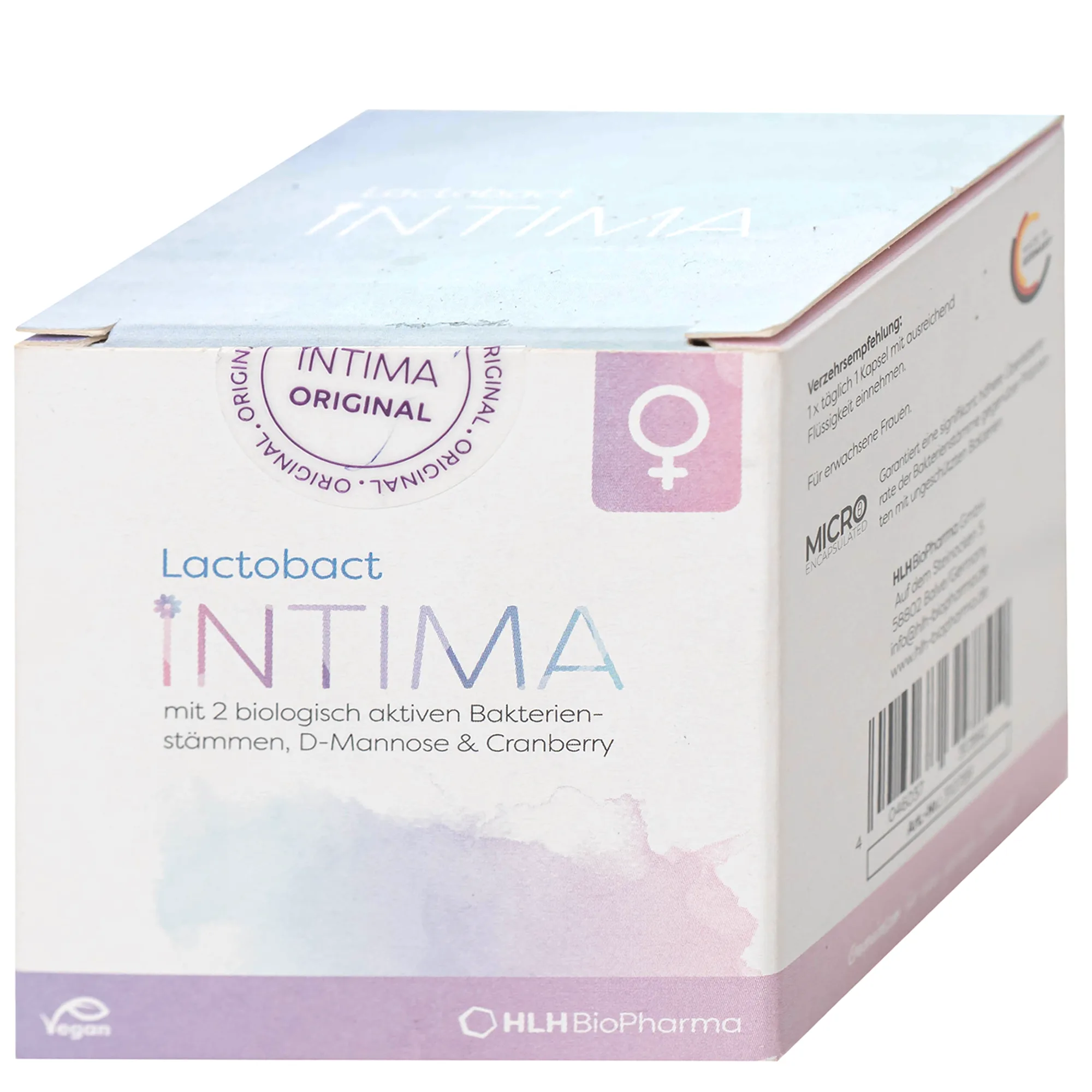 Hình ảnh Viên uống bổ sung lợi khuẩn, D-mannose, việt quất cho phụ nữ Lactobact Intima (60 viên)