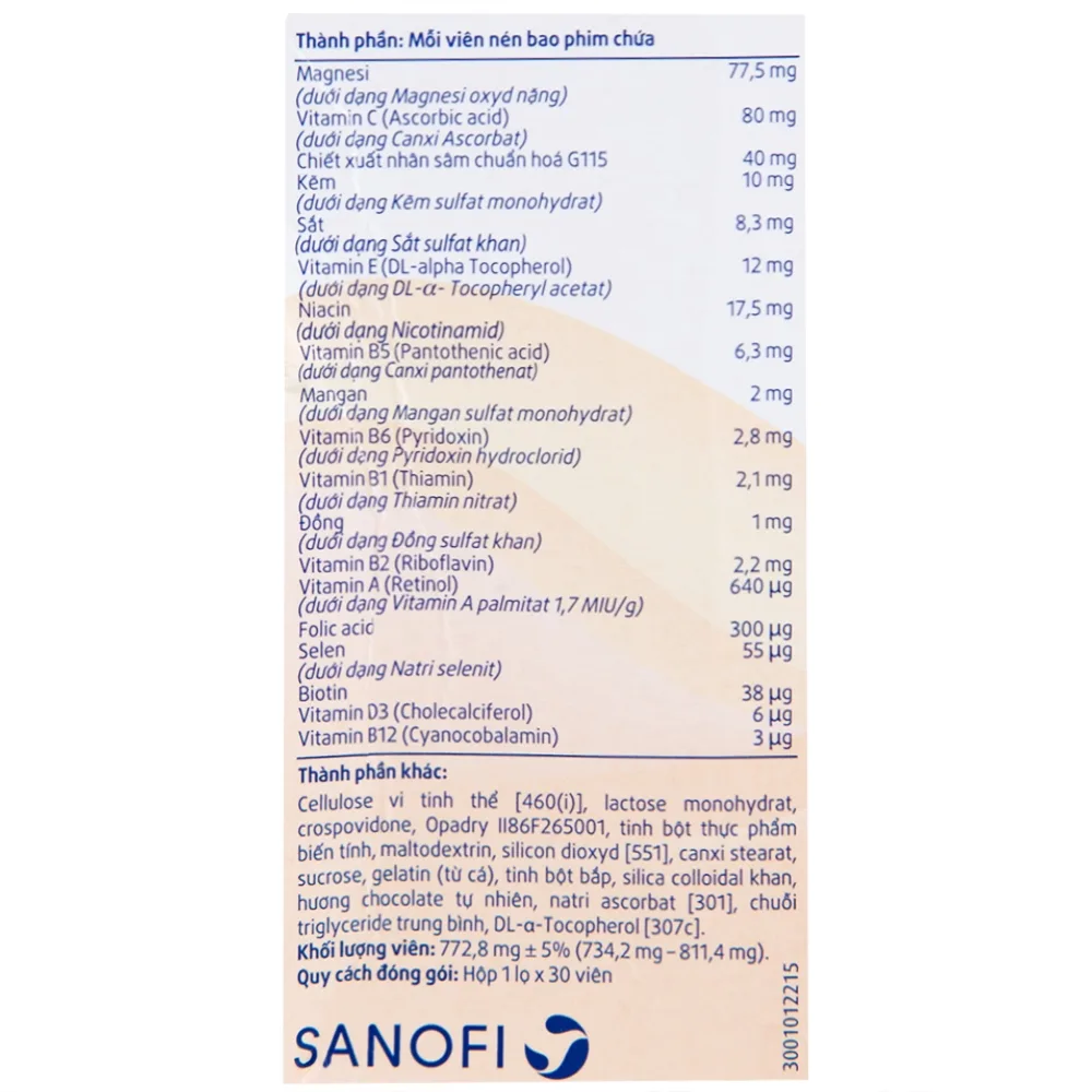 Hình ảnh Viên uống Pharmaton Energy hỗn hợp vitamin và khoáng chất giúp tỉnh táo, hỗ trợ giảm mệt mỏi (30 viên)