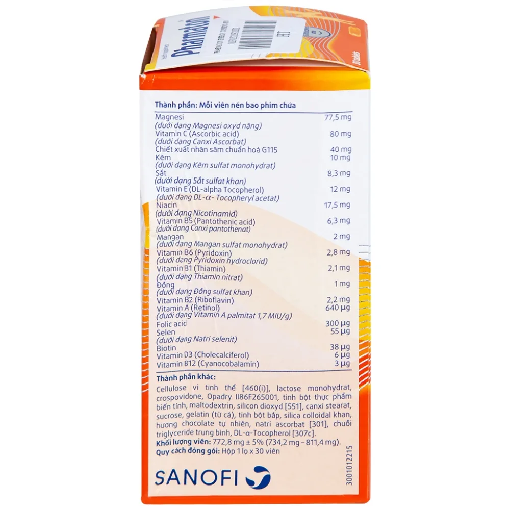 Hình ảnh Viên uống Pharmaton Energy hỗn hợp vitamin và khoáng chất giúp tỉnh táo, hỗ trợ giảm mệt mỏi (30 viên)