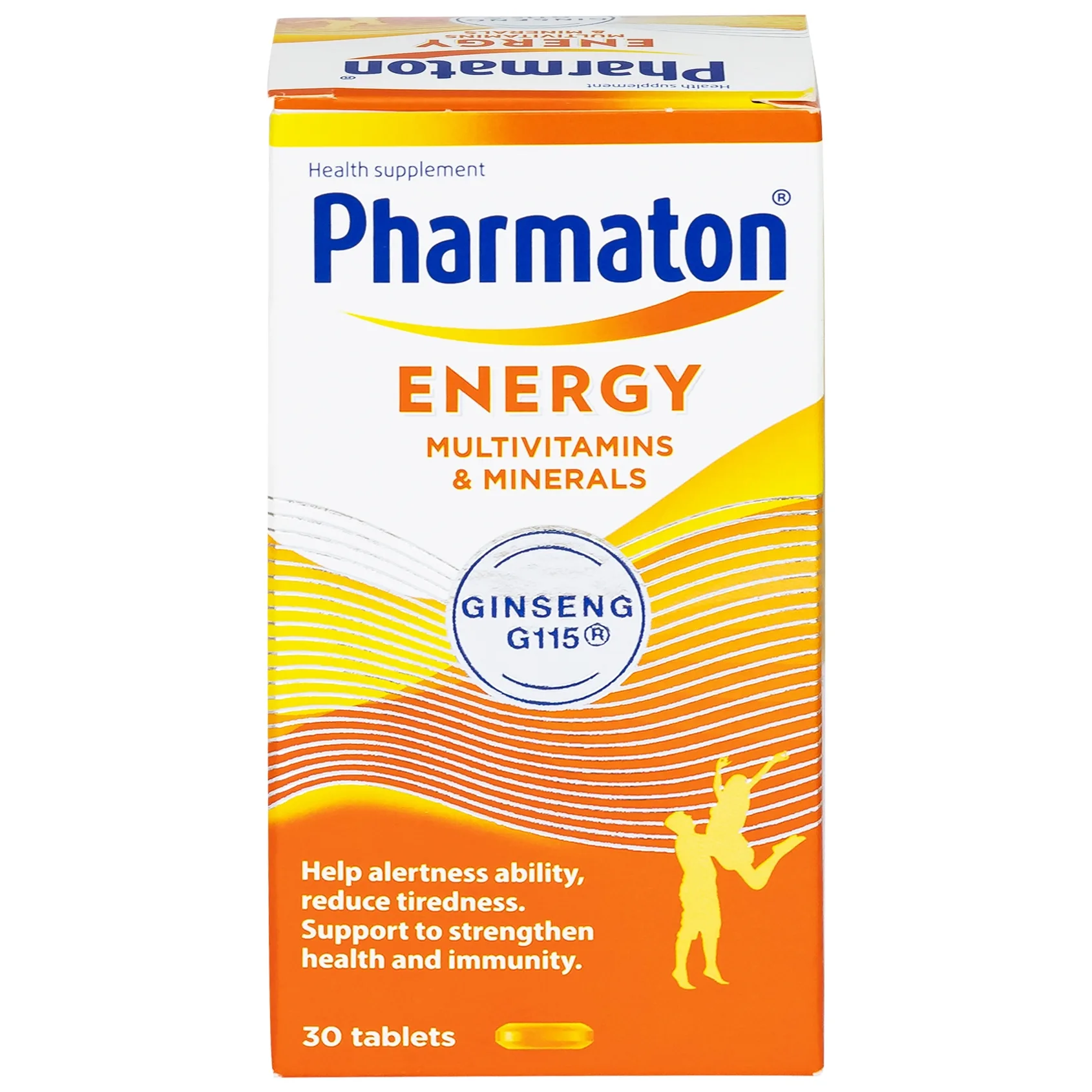 Hình ảnh Viên uống Pharmaton Energy hỗn hợp vitamin và khoáng chất giúp tỉnh táo, hỗ trợ giảm mệt mỏi (30 viên)