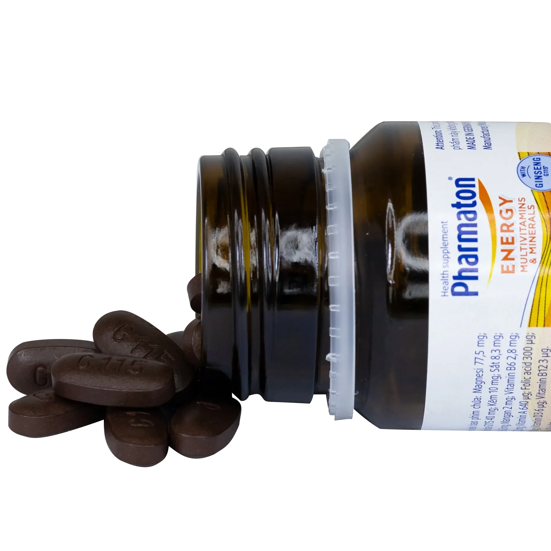 Hình ảnh Viên uống Pharmaton Energy hỗn hợp vitamin và khoáng chất giúp tỉnh táo, hỗ trợ giảm mệt mỏi (30 viên)