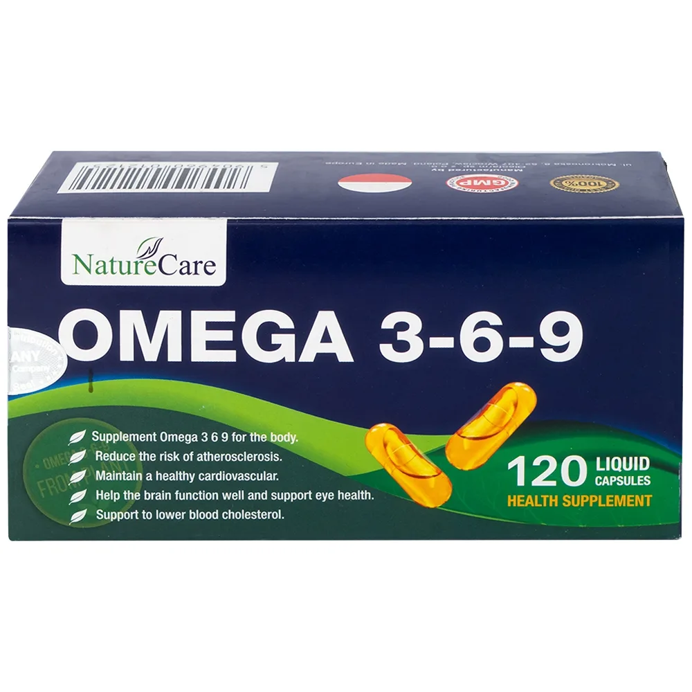 Hình ảnh Viên nang mềm NatureCare Omega 369 bổ sung Omega, giảm nguy cơ xơ vữa động mạch (6 vỉ x 20 viên)