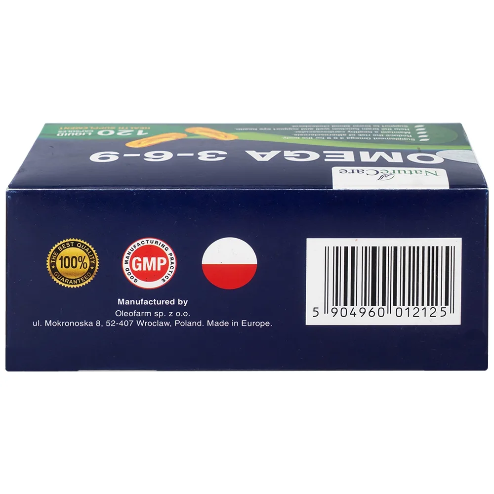 Hình ảnh Viên nang mềm NatureCare Omega 369 bổ sung Omega, giảm nguy cơ xơ vữa động mạch (6 vỉ x 20 viên)