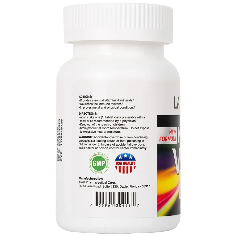 Hình ảnh Viên nén Multi Vitas Lab Well bổ sung vitamin và khoáng chất cho cơ thể (60 viên)