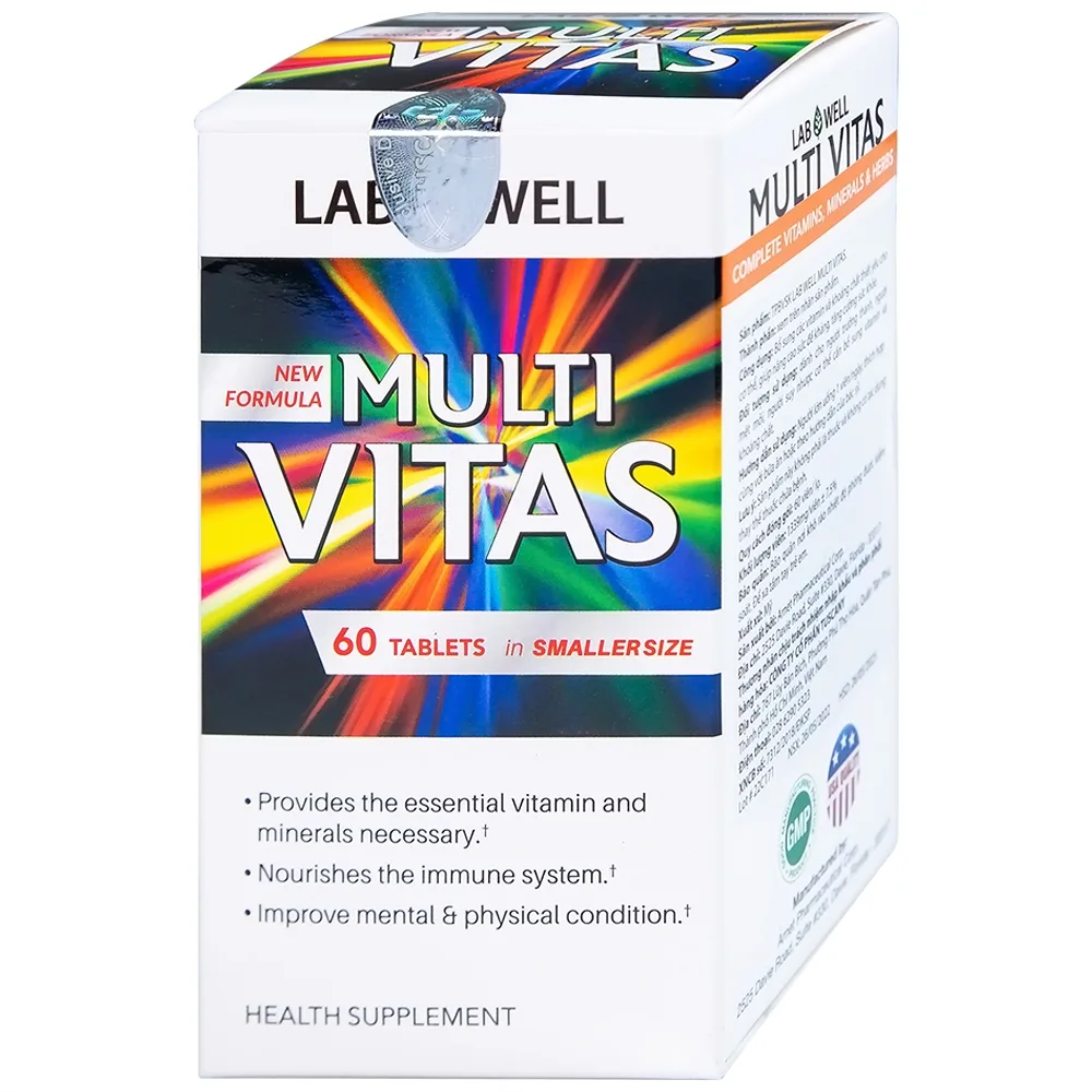 Hình ảnh Viên nén Multi Vitas Lab Well bổ sung vitamin và khoáng chất cho cơ thể (60 viên)