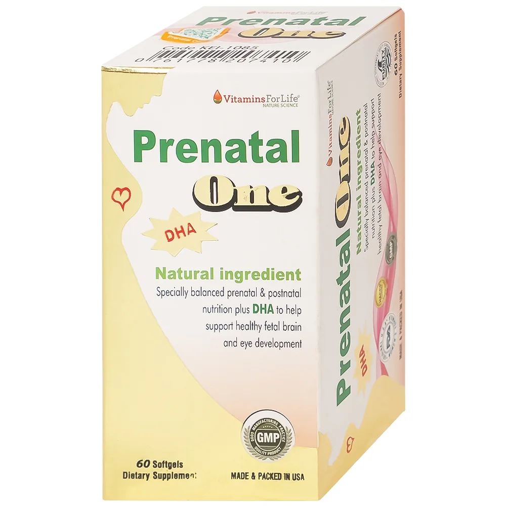 Hình ảnh Viên uống bổ sung vitamin và khoáng chất cho phụ nữ mang thai và sau sinh Prenatal One Vitamins For Life (60 viên)