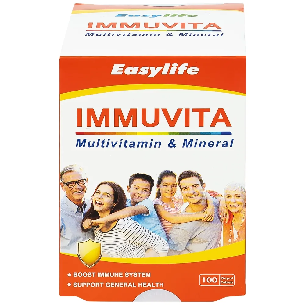 Hình ảnh Viên uống Immuvita Easylife bổ sung vitamin và khoáng chất cho cơ thể, tăng sức khỏe (100 viên)