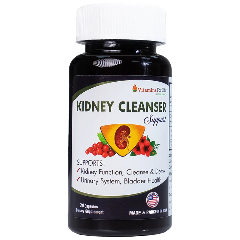 Hình ảnh Viên uống Kidney Cleanser Support chống oxy hóa, giảm nguy cơ viêm đường tiết niệu (30 viên) 