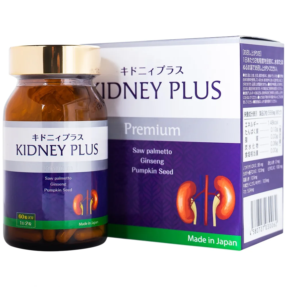 Hình ảnh Viên bổ thận Kidney Plus Jpanwell hỗ trợ bổ thận, duy trì đường tiết niệu khỏe mạnh (60 viên) 