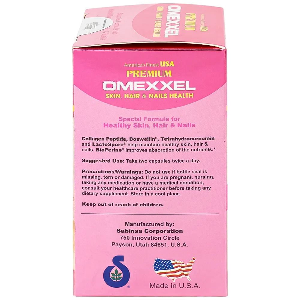 Hình ảnh Thực phẩm bảo vệ sức khỏe Premium Omexxel Skin, Hair & Nails Health