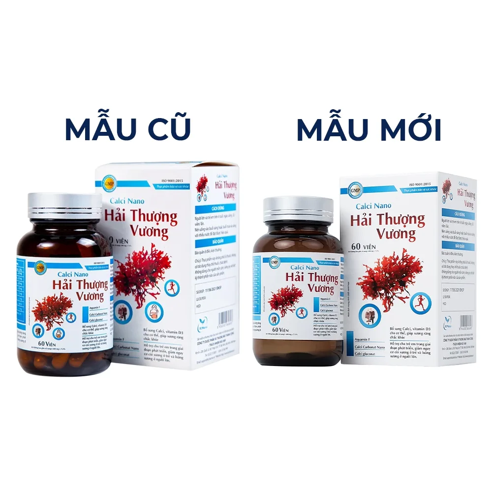 Hình ảnh Viên uống Calci Nano Hải Thượng Vương bổ sung Calci, vitamin D3 cho cơ thể (60 viên)