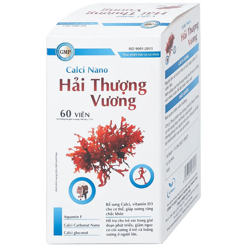 Hình ảnh Viên uống Calci Nano Hải Thượng Vương bổ sung Calci, vitamin D3 cho cơ thể (60 viên)