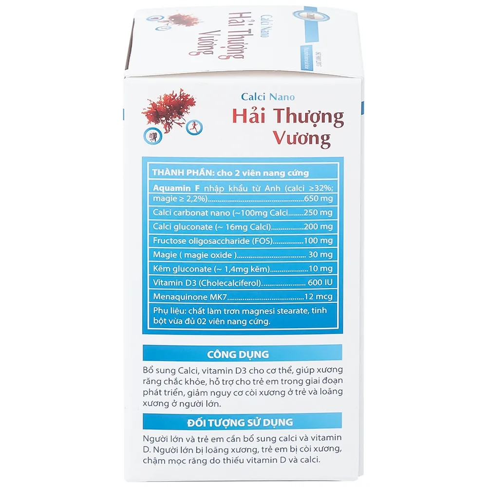 Hình ảnh Viên uống Calci Nano Hải Thượng Vương bổ sung Calci, vitamin D3 cho cơ thể (60 viên)