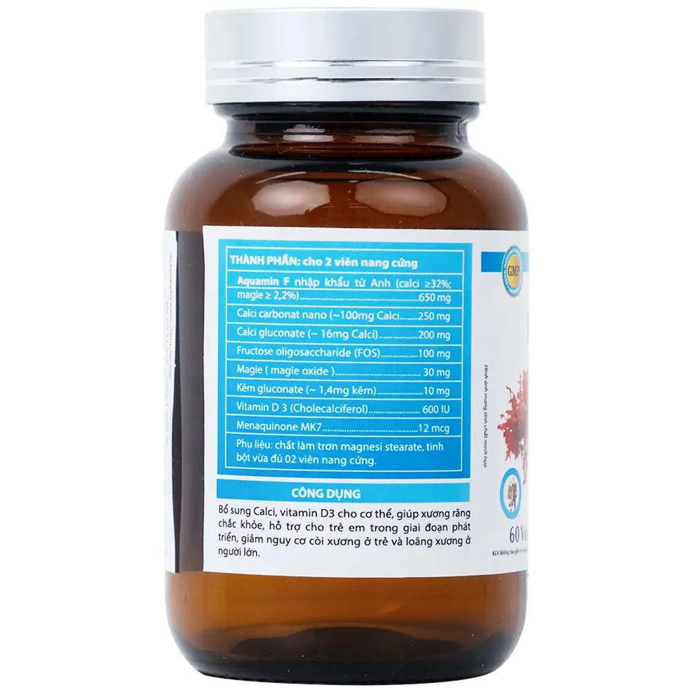 Hình ảnh Viên uống Calci Nano Hải Thượng Vương bổ sung Calci, vitamin D3 cho cơ thể (60 viên)