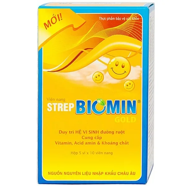 Hình ảnh Viên uống Strep Biomin Gold Hdpharma duy trì hệ vi sinh đường ruột (50 viên)