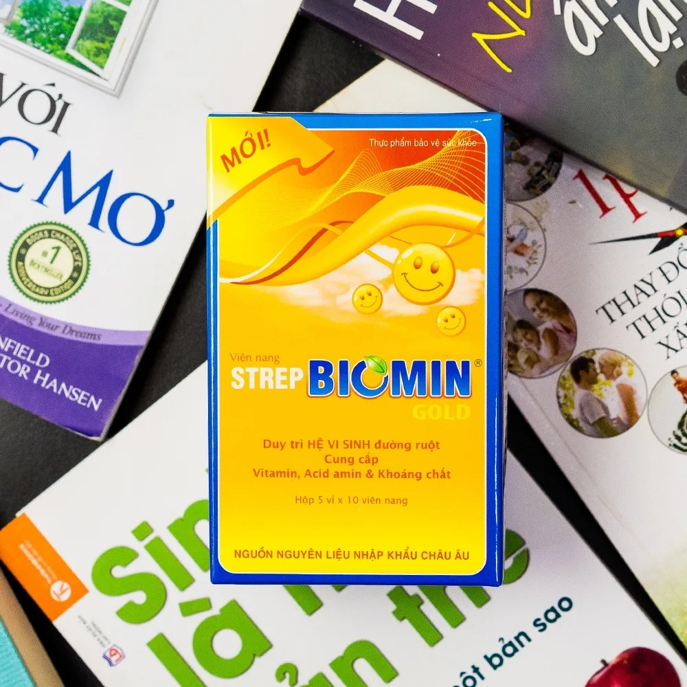 Hình ảnh Viên uống Strep Biomin Gold Hdpharma duy trì hệ vi sinh đường ruột (50 viên)