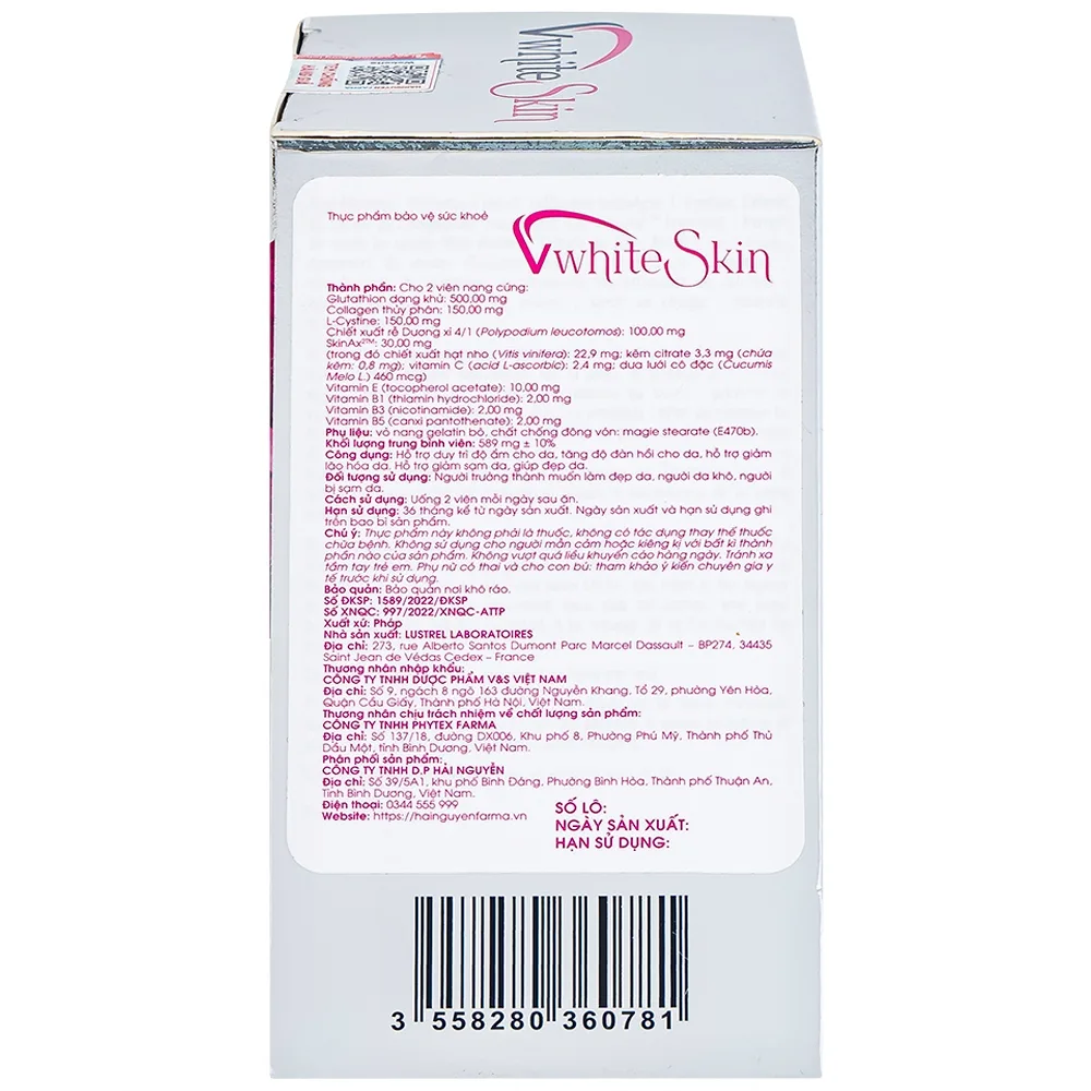Hình ảnh Thực phẩm bảo vệ sức khỏe VwhiteSkin