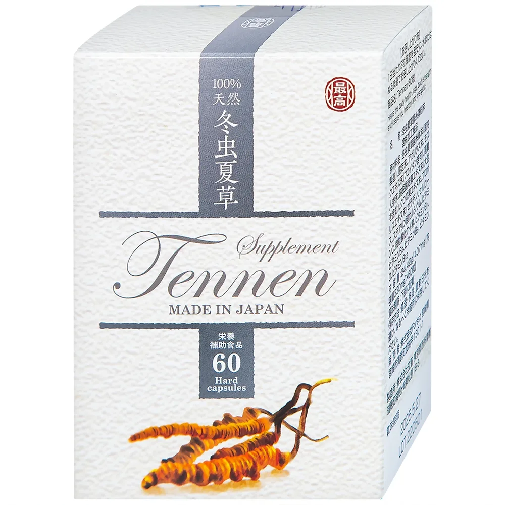 Hình ảnh Viên uống Đông Trùng Hạ Thảo Tennen Jpanwell hỗ trợ tăng cường sức khỏe (6 vỉ x 10 viên)