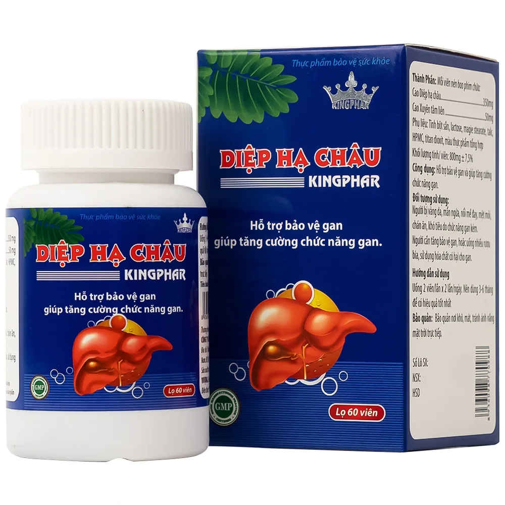 Hình ảnh Viên uống Diệp Hạ Châu Kingphar hỗ trợ bảo vệ gan, tăng cường chức năng gan (60 viên)