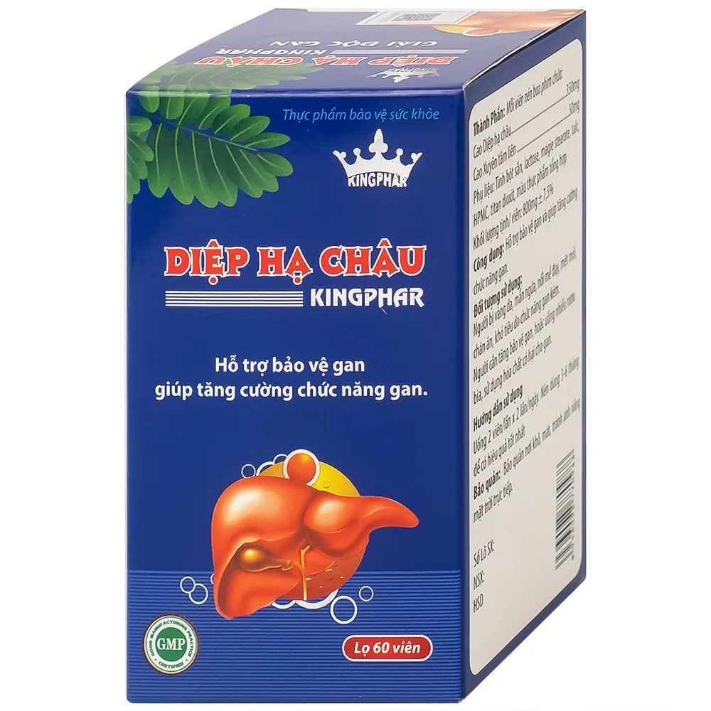 Hình ảnh Viên uống Diệp Hạ Châu Kingphar hỗ trợ bảo vệ gan, tăng cường chức năng gan (60 viên)