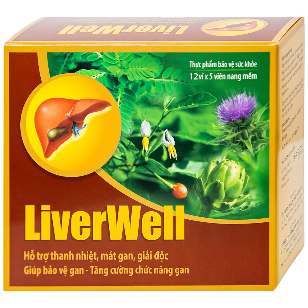 Hình ảnh Viên uống LiverWell Navi hỗ trợ thanh nhiệt, mát gan, giải độc (12 vỉ x 5 viên)