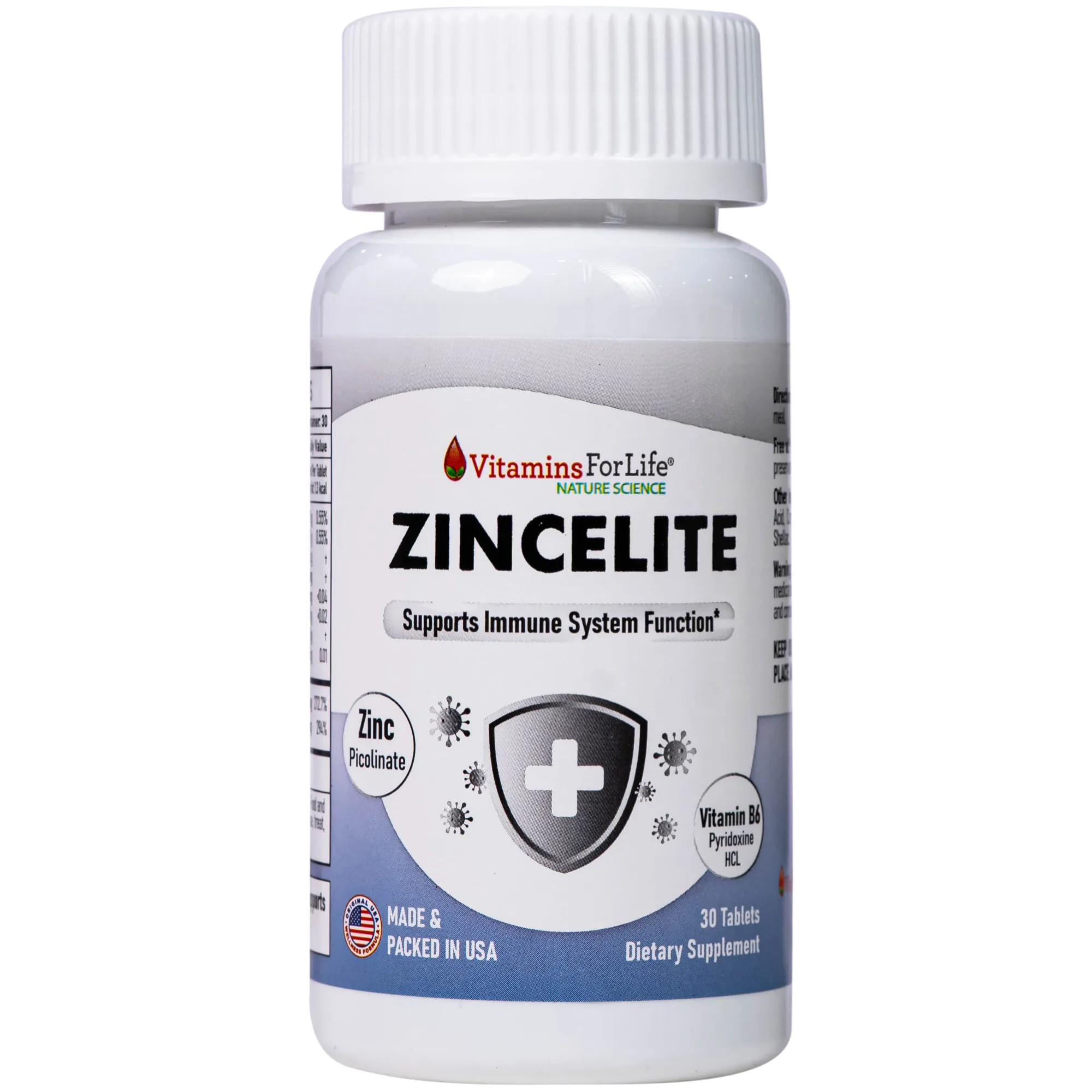 Hình ảnh Viên uống hỗ trợ cải thiện sức đề kháng cho cơ thể ZINCELITE Vitamins For Life (Hộp 30 viên)