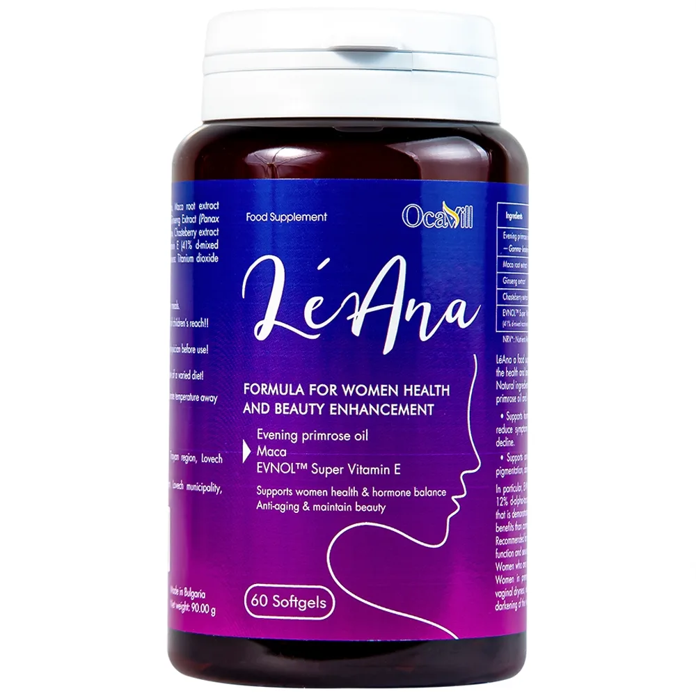 Hình ảnh Viên uống LéAna Ocavill hỗ trợ cân bằng nội tiết tố (60 viên)