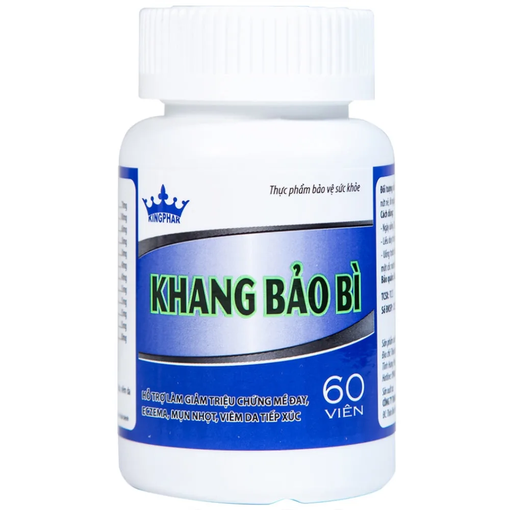 Hình ảnh Viên uống Khang Bảo Bì Kingphar hỗ trợ giảm chứng mày đay, Eczema, mụn nhọt (60 viên)