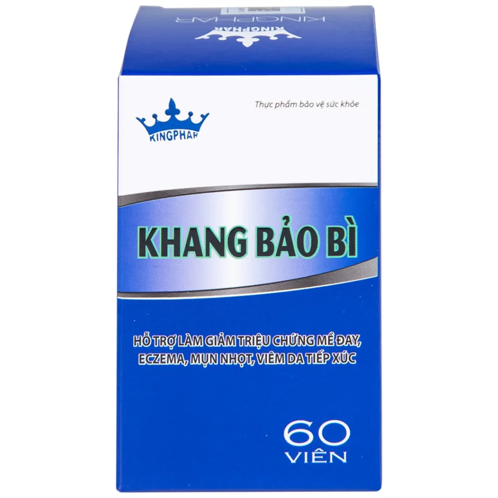 Hình ảnh Viên uống Khang Bảo Bì Kingphar hỗ trợ giảm chứng mày đay, Eczema, mụn nhọt (60 viên)