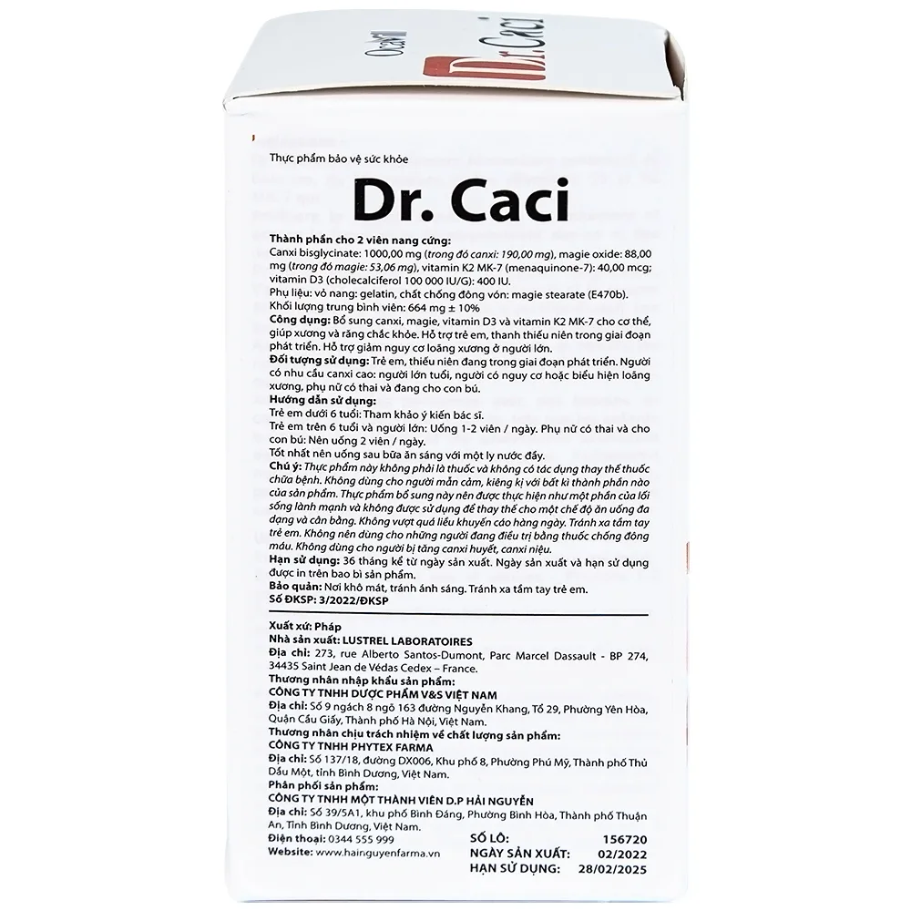 Hình ảnh Viên uống Dr. Caci Ocavill giúp xương và răng chắc khỏe (60 viên)