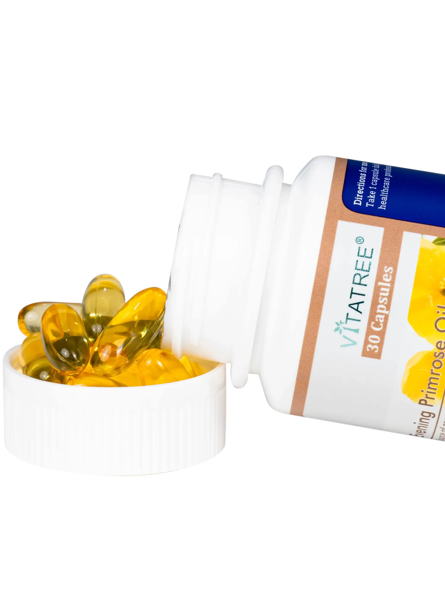 Hình ảnh Viên uống hỗ trợ giảm triệu chứng của tiền kinh nguyệt Vitatree Evening Primrose Oil (Hộp 30 viên)