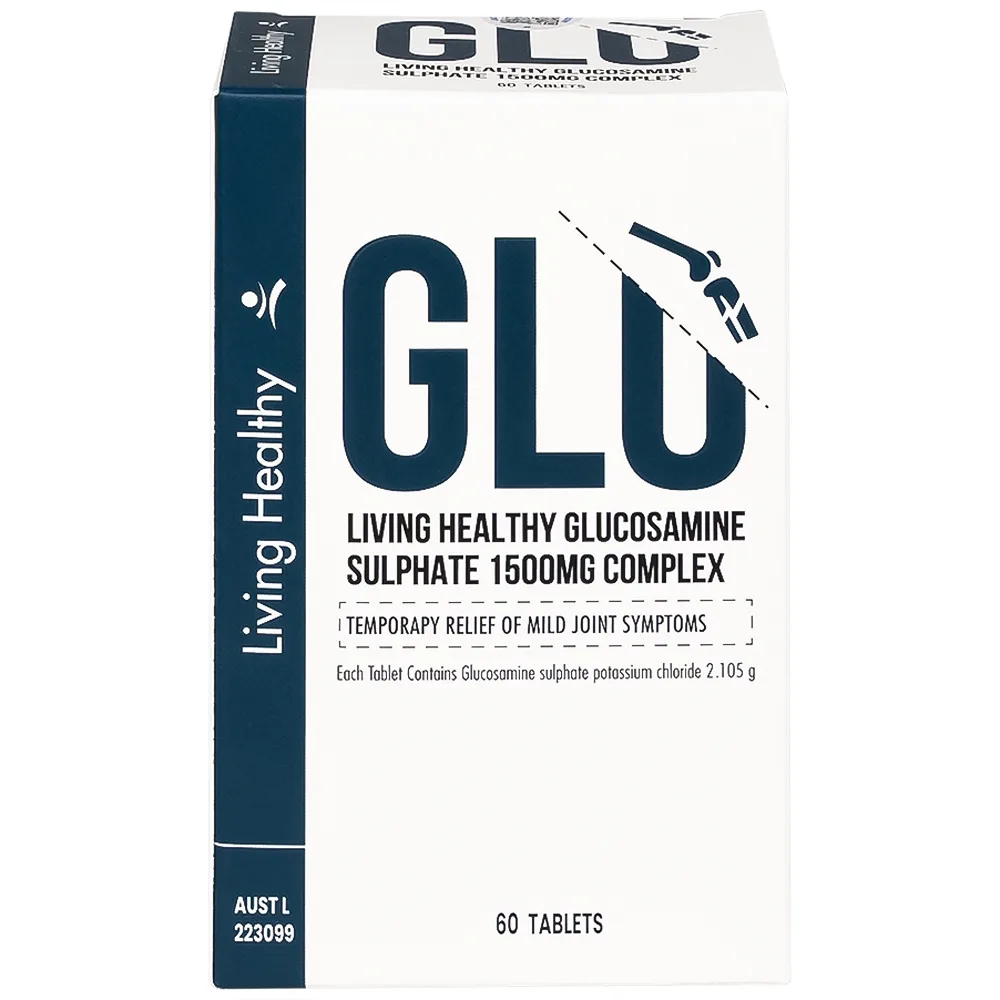 Hình ảnh Viên uống hỗ trợ giảm viêm khớp Living Healthy Glucosamine Sulphate 1500mg Complex (60 viên)